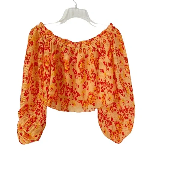 House of Harlow x REVOLVE Kirsi Top in Orange Floral XS - Picture 2 of 9